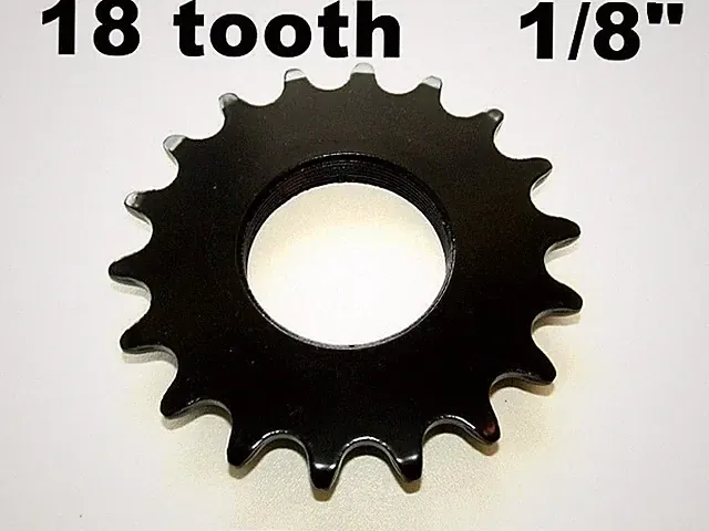 18T FIXED GEAR COG 18 TOOTH 1/8" FIXIE TRACK CroMo