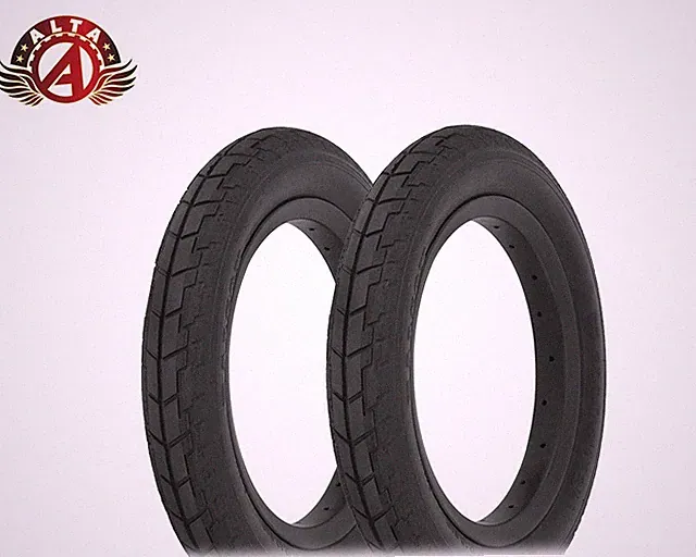 2 ALTA Tire 12-1/2 x 2-1/4 Black/Black AL-3201 City Street Wire Bead Kids Bike.