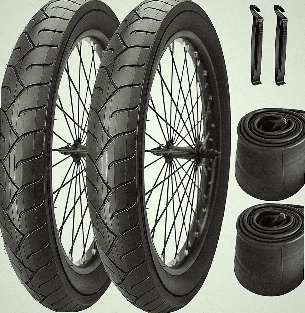 20" Fat Bike Tires & 32mm Schrader Tubes for Urban, Mountain & Beach Bikes