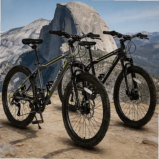 21-Speed Dual Disc Brakes 24'' Kids MTB Front Suspension Urban Trail Ride