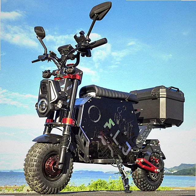6000W * 2 Motor Electric Motorcycle 72V 100A 68MPH Electric Hyper Scooter Adult