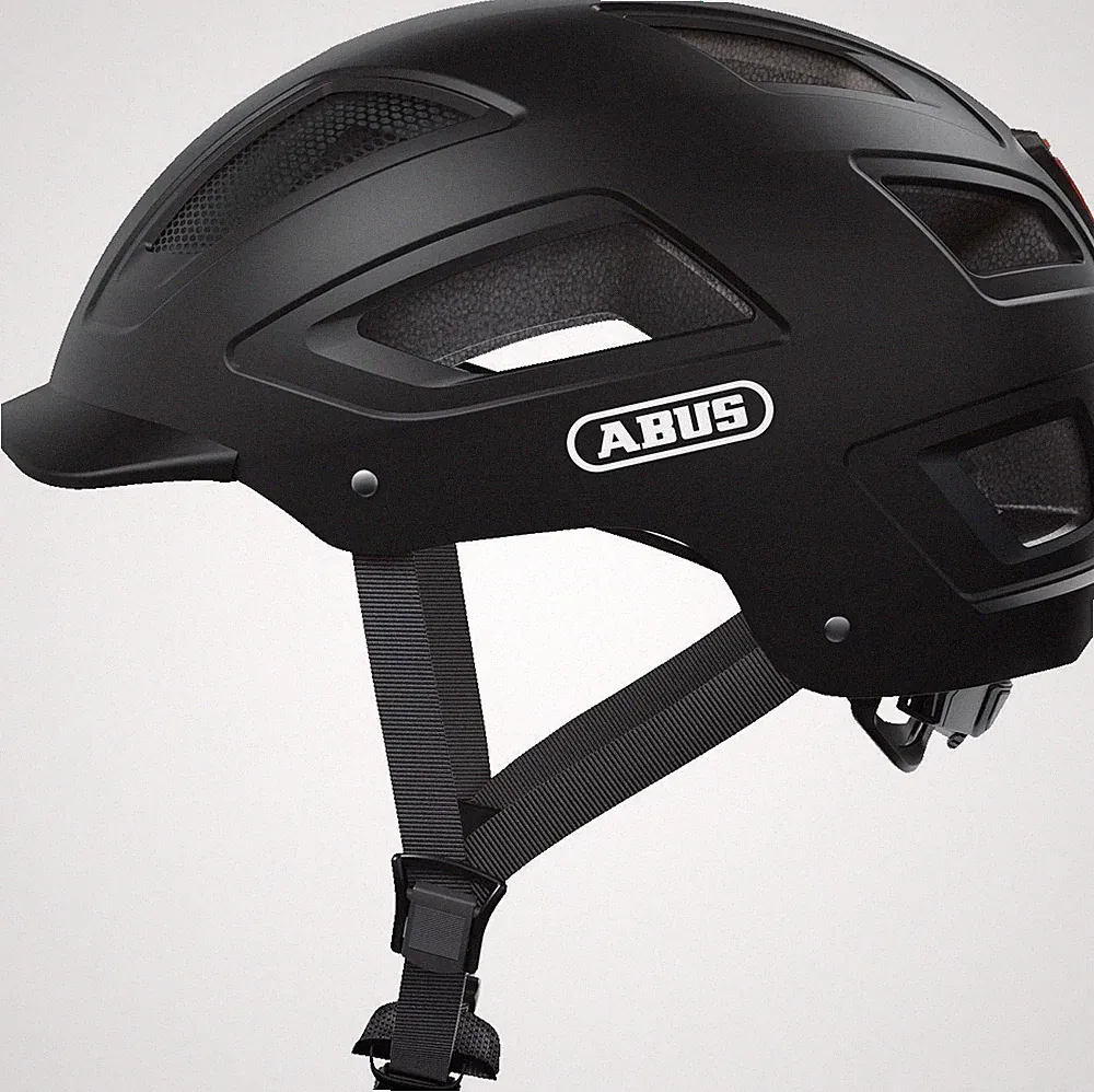 Abus Hyban 2.0 Urban Cycling Helmet, Velvet Black, Medium