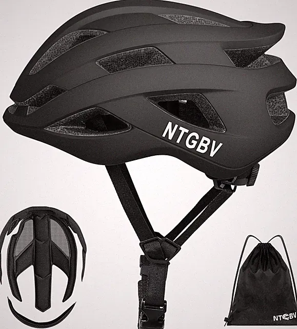 Adult Bike Helmet for Men/Women with Helmet Bag 2Removable Moisture Liners Ad...