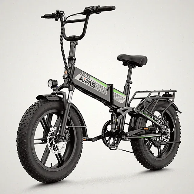 AIPAS 20"*4.0 Fat Tire Electric Bike for Adult 1800W 48V 18AH 28MPH Ebike