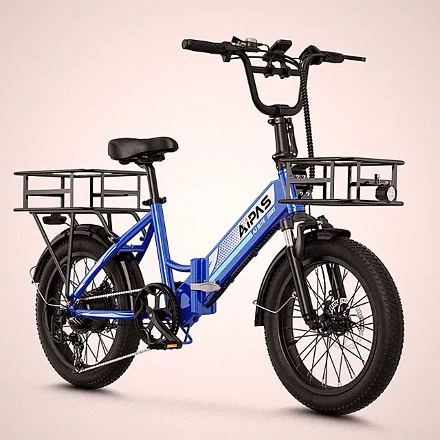 Aipas A2 Urban Electric Bike 20" Folding 48V 12.8Ah Fat Tire City Commuter