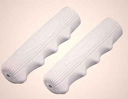 Bicycle Grips Kraton Rubber 212 White Urban Cruiser Kids Custom Bikes 163503