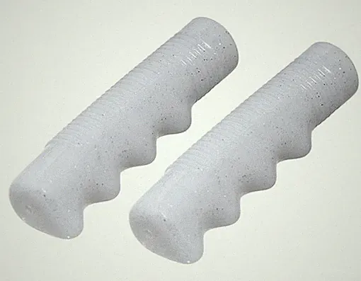Bicycle Handlebar Grips Sparkle White Retro-Style Urban Cruiser Kids Bike 163420