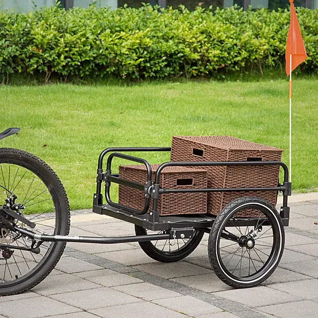 Bike Cargo Trailer Bike Wagon Bicycle Trailer with Suspension