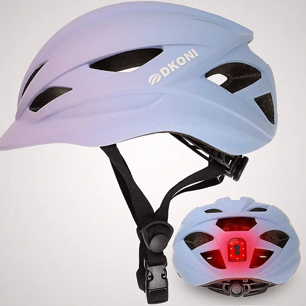 Bike Helmet Adult Urban:Bicycle Helmet for Men Women (Pink/Blue, Large)