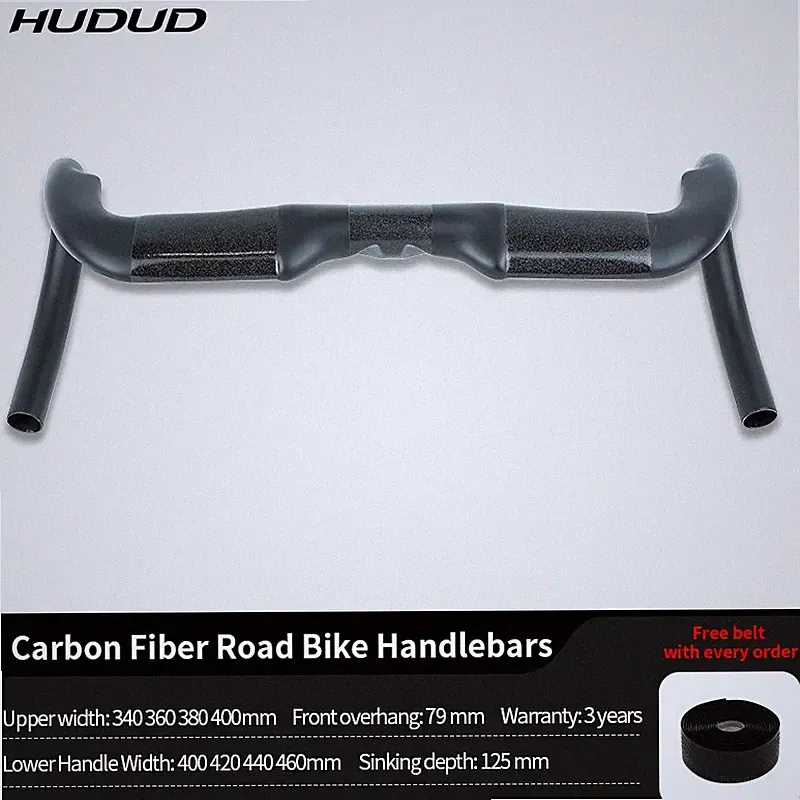 Carbon Ultra-Light Road Bicycle with Integrated Wind-Slicing Design Handlebar
