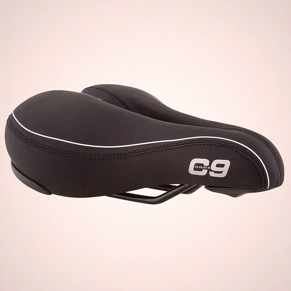 Cloud-9 Unisex Cut Out Bicycle Comfort Seat Airflow Relief Channel Black