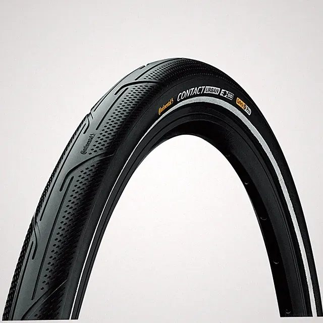 Continental Contact Urban Reflex Tyre Wire Bead Puregrip Compound Black/Black Re
