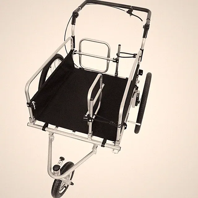 Duty Carts 110lb Capacity Steel Frame Bike Cargo Trailer with Wheels for Urban