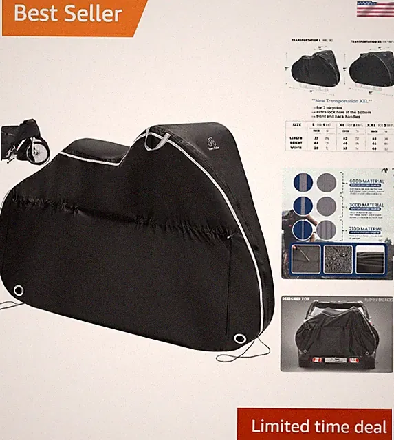 Heavy Duty Waterproof Bike Cover for 1-3 Bikes - Travel & Outdoor Storage