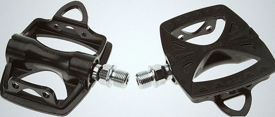 MKS GR-10 Platform Pedals BLACK 9/16" Track Fixed Gear Commuter Urban Road Bike