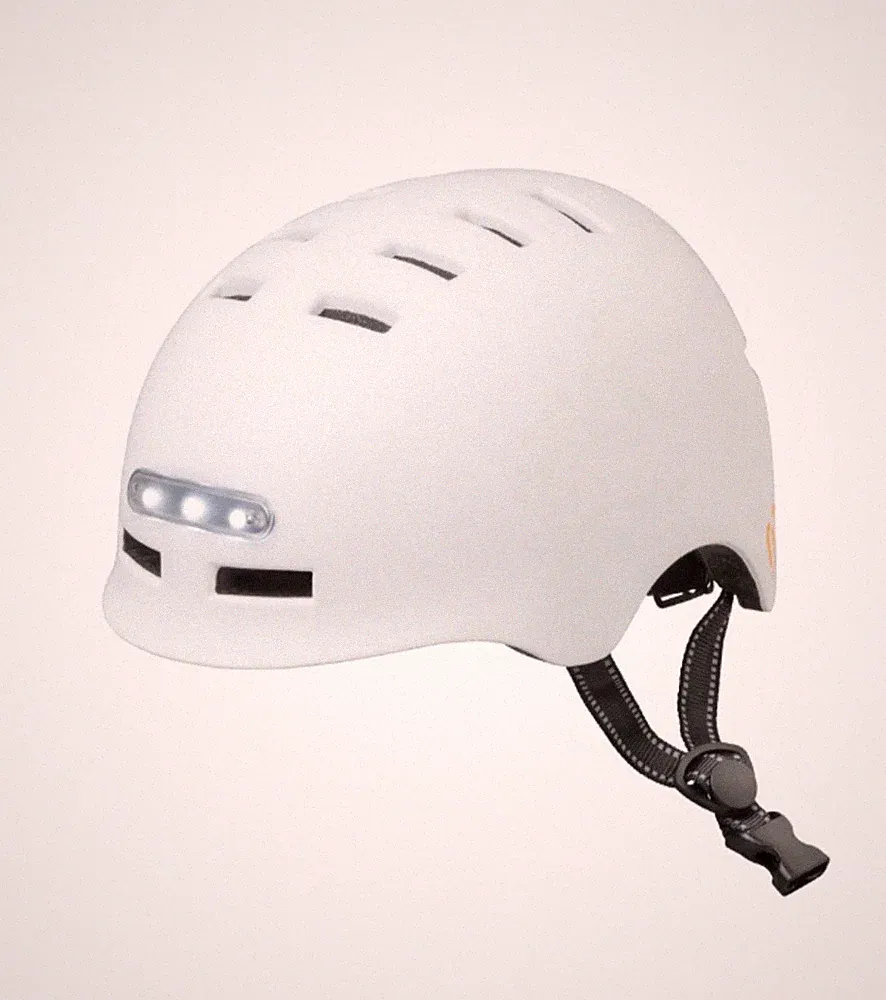 Movo Urban LS Bicycle Bike Helmet, Rechargeable LED Lights Medium NEW