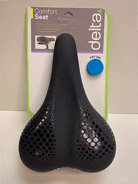 NEW Delta bicycle COMFORT SEAT saddle 170mm wide MEMORY FOAM black SS1000