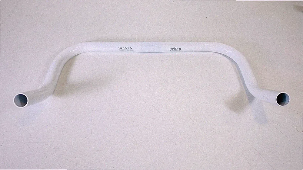 NOS Soma Urban Pursuit Bullhorn Handlebars 40cm x 25.4mm - White Powder Coat