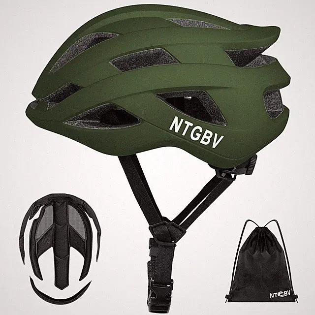 NTGBV Adult Bike Helmet for Men/Women with Helmet Bag 2Removable Moisture Lin...