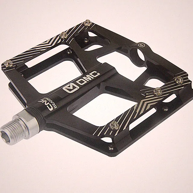 OMC-308BK 9/16" Aluminum Platform Mountain Bike Pedals 3 Sealed Bearing MTB BMX