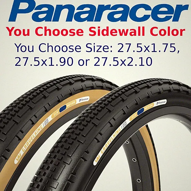 Panaracer GravelKing SK TLR 27.5 x 1.75 1.90 or 2.10 Tubeless Bike Fold Tire