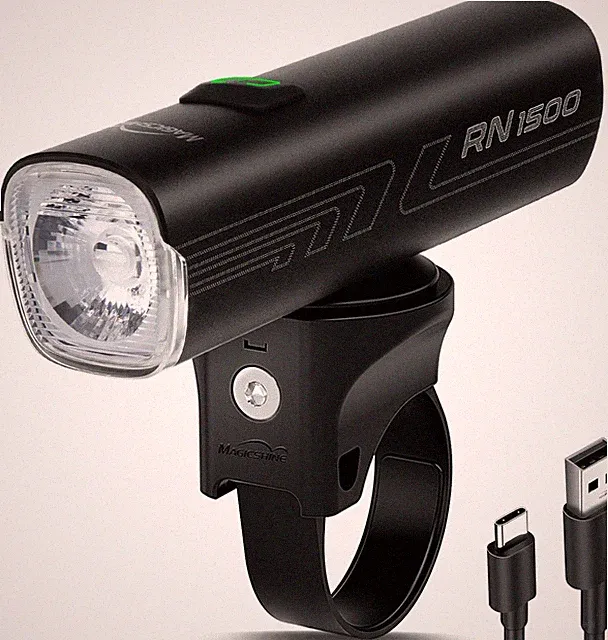 RN1500 V2.0 1500Lumen Smart Bike Light, USB-C Rechargeable IPX7 Waterproof Cycli