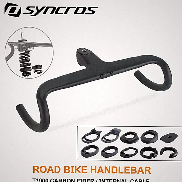 Road Bike Carbon Fiber Internal Cable Integrated Bicycle Handlebars with Spacers