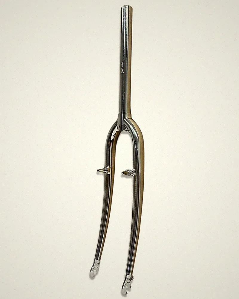 UltraCycle Retro 26” Chrome Steel Rigid Fork 1-1/8” 100mm QR V-Brake