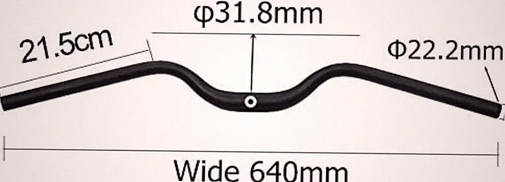Urban Road Bike Bicycle Retro Handlebar 31.8mm Moustache Shape Wide 640mm