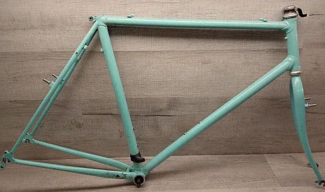 Vintage Early 90's Bianchi Volpe Lugged Steel Gravel Cyclocross Frameset 55 cm